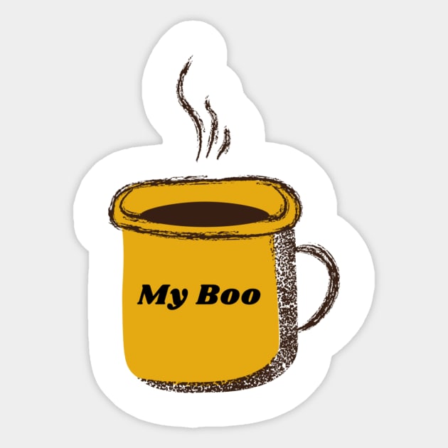 Coffee Boo Sticker by buggzy